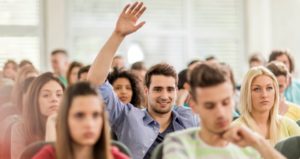 students in lecture hall