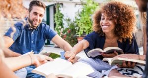 college students reading as a group