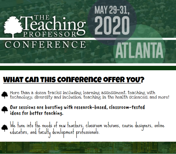 The Teaching Professor Conference A Conference You Won't Want to Miss! Faculty Focus