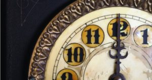 Clock strikes twelve indicating student deadlines