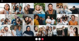People on Zoom call represent individuals from all different generations and diversities
