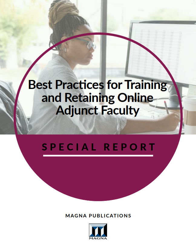 Best Practices for Training and Retaining Online Adjunct Faculty