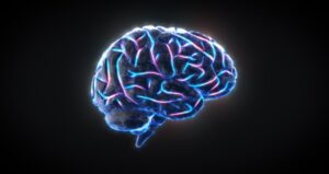Brain with electronic glow